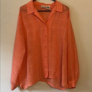 Shear Blouse Button Up